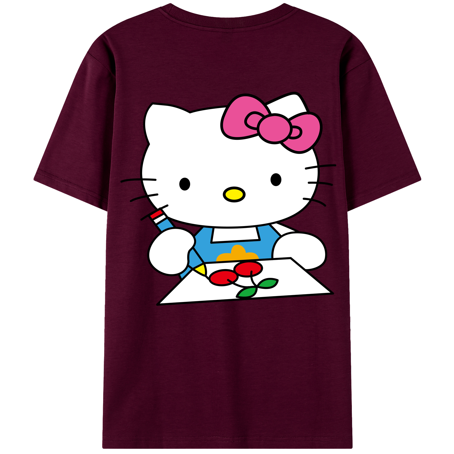 （画像用） Hello Kitty ハローキティ レディース半袖Tシャツ(バックプリント)